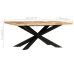 Mesa de comedor madera maciza de mango rugosa 180x90x76 cm