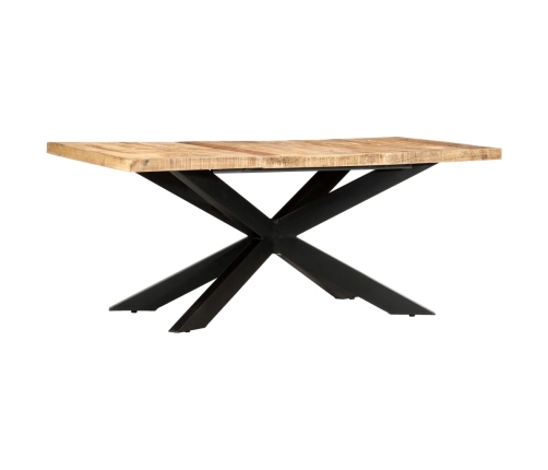 Mesa de comedor madera maciza de mango rugosa 180x90x76 cm