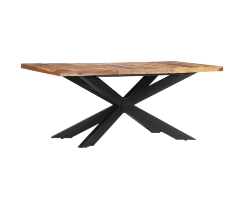 Mesa de comedor de madera maciza de sheesham 180x90x76 cm