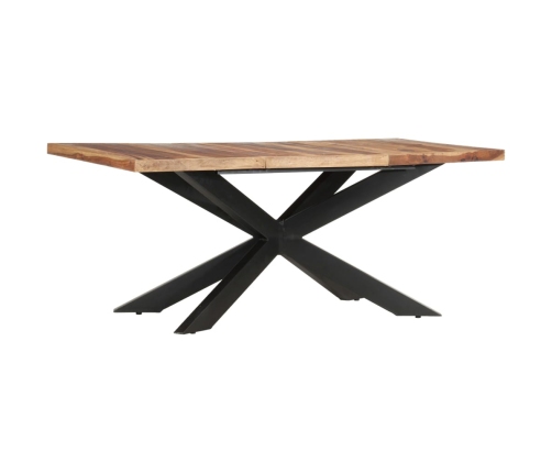 Mesa de comedor de madera maciza de sheesham 180x90x76 cm