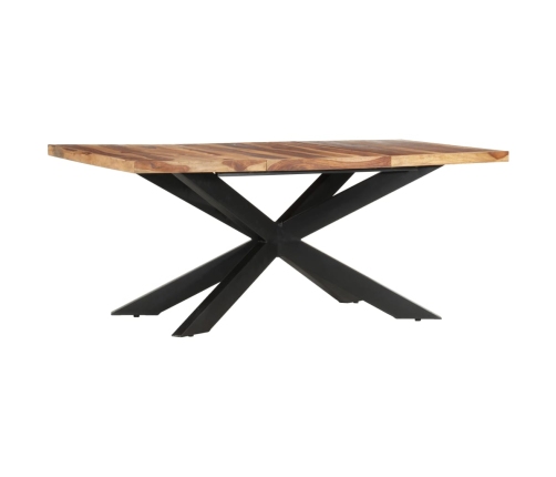 Mesa de comedor de madera maciza de sheesham 180x90x76 cm