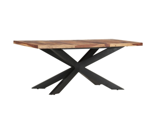 Mesa de comedor de madera maciza de sheesham 180x90x76 cm