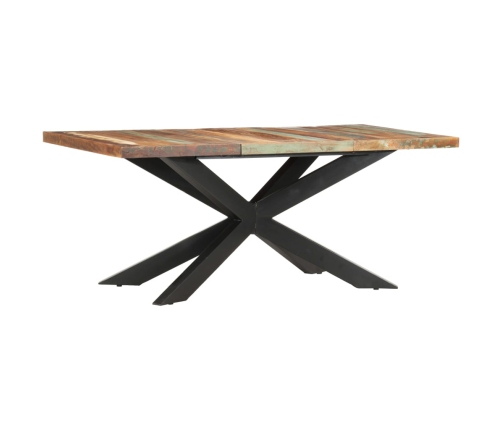 Mesa de comedor de madera maciza reciclada 180x90x76 cm