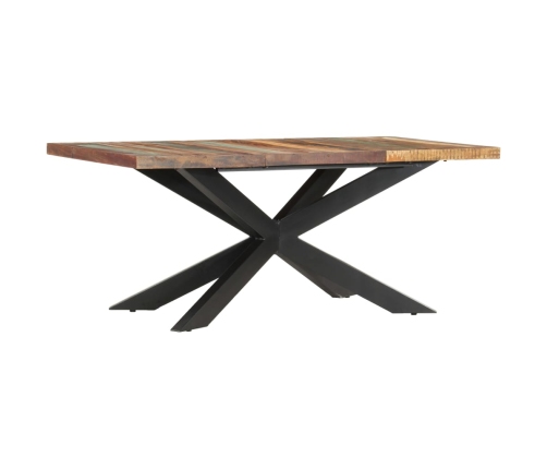 Mesa de comedor de madera maciza reciclada 180x90x76 cm