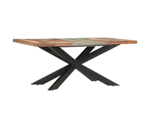 Mesa de comedor de madera maciza reciclada 180x90x76 cm