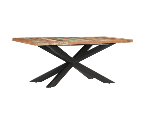 Mesa de comedor de madera maciza reciclada 180x90x76 cm