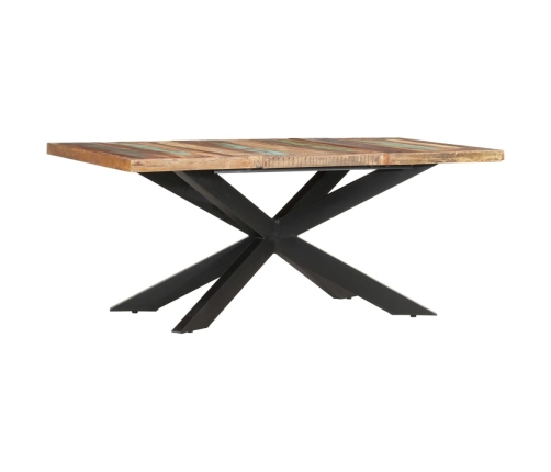 Mesa de comedor de madera maciza reciclada 180x90x76 cm