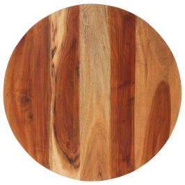 Tablero de mesa redonda madera maciza de acacia 15-16 mm 60 cm