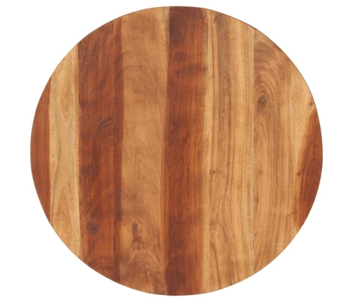 Tablero de mesa redonda madera maciza de acacia 15-16 mm 70 cm