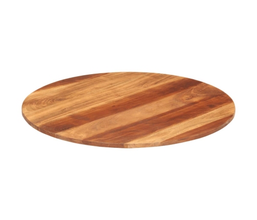 Tablero de mesa redonda madera maciza de acacia 15-16 mm 70 cm