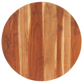 Tablero de mesa redonda madera maciza de acacia 15-16 mm 80 cm