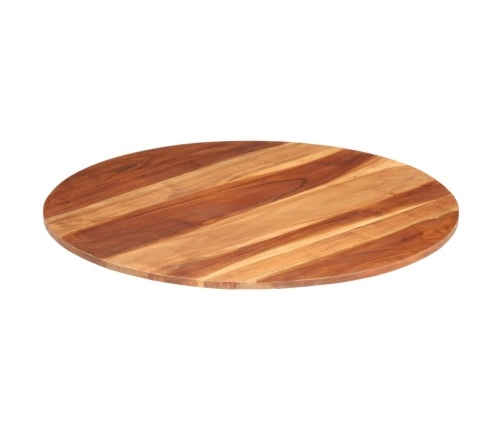 Tablero de mesa redonda madera maciza de acacia 15-16 mm 80 cm