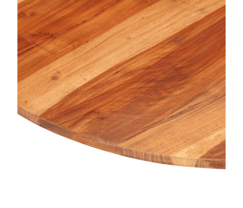 Tablero de mesa redonda madera maciza de acacia 15-16 mm 80 cm