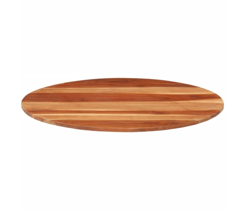 Tablero de mesa redonda madera maciza de acacia 15-16 mm 80 cm