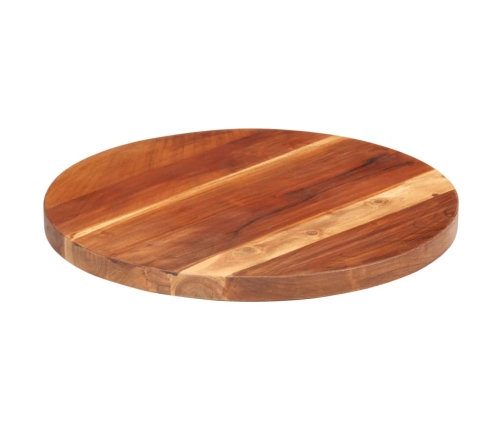 Tablero de mesa redonda madera maciza de acacia 25-27 mm 40 cm