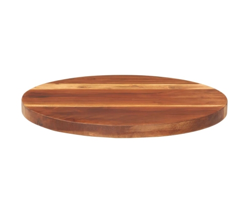 Tablero de mesa redonda madera maciza de acacia 25-27 mm 40 cm