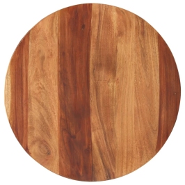 Tablero de mesa redonda madera maciza de acacia 25-27 mm 50 cm