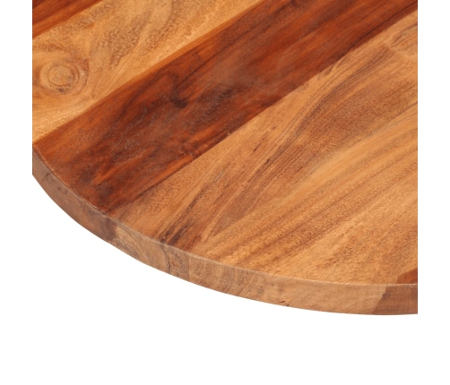 Tablero de mesa redonda madera maciza de acacia 25-27 mm 50 cm