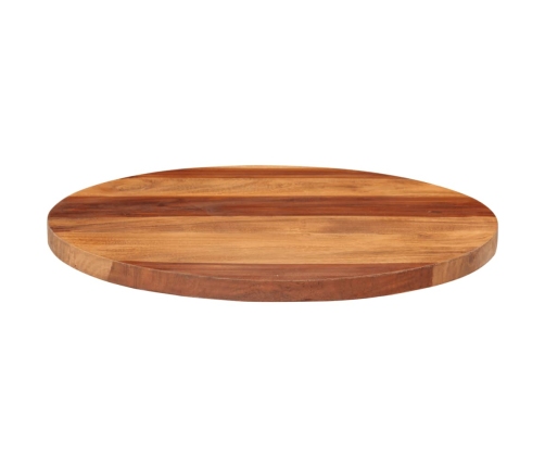 Tablero de mesa redonda madera maciza de acacia 25-27 mm 50 cm