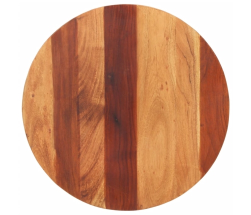 Tablero de mesa redonda madera maciza de acacia 25-27 mm 60 cm