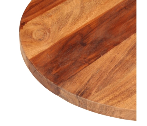 Tablero de mesa redonda madera maciza de acacia 25-27 mm 60 cm