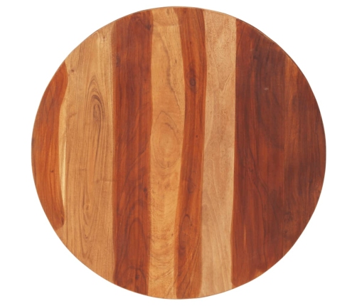 Tablero de mesa redonda madera maciza de acacia 25-27 mm 70 cm