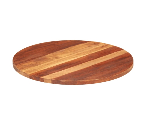 Tablero de mesa redonda madera maciza de acacia 25-27 mm 70 cm