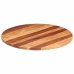 Tablero de mesa redonda madera maciza de acacia 25-27 mm 80 cm