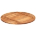 Tablero de mesa redonda madera maciza de acacia 25-27 mm 80 cm