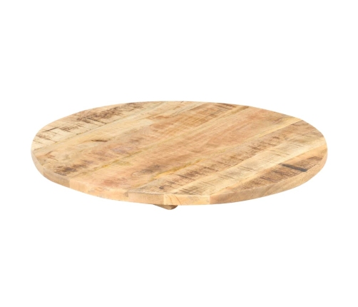 Superficie de mesa redonda madera maciza de mango 25-27 mm 40cm