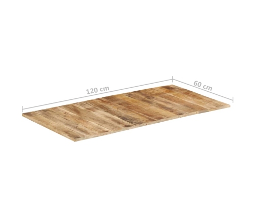 Tablero de mesa madera maciza de mango 15-16 mm 120x60 cm