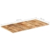 Tablero de mesa madera maciza de mango 25-27 mm 120x60 cm