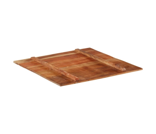 Tablero mesa cuadrada madera reciclada maciza 80x80 cm 15-16 mm