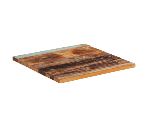 Tablero mesa cuadrada madera reciclada maciza 60x60 cm 25-27 mm