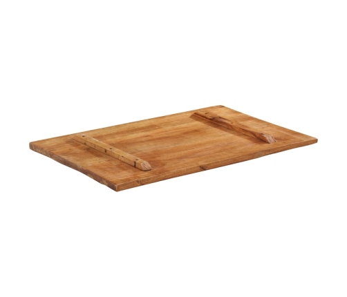 Tablero de mesa rectangular madera maciza 60x90 cm 25-27 mm