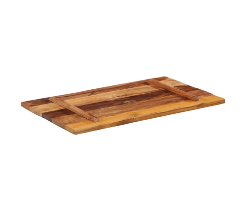 Tablero de mesa rectangular madera maciza 60x100 cm 25-27 mm