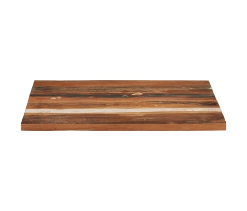 Tablero mesa cuadrada madera reciclada maciza 70x70 cm 25-27 mm