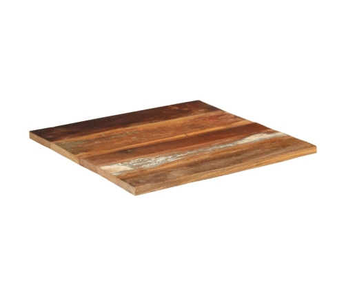 Tablero mesa cuadrada madera reciclada maciza 70x70 cm 25-27 mm