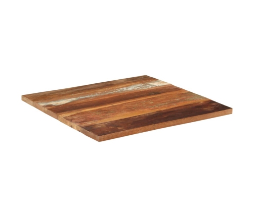 Tablero mesa cuadrada madera reciclada maciza 70x70 cm 25-27 mm