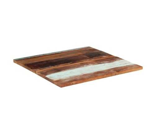 Tablero mesa cuadrada madera reciclada maciza 80x80 cm 25-27 mm