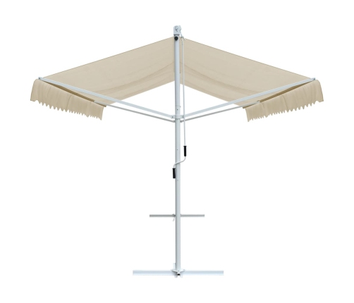 Toldo de pie independiente color crema 500x300 cm