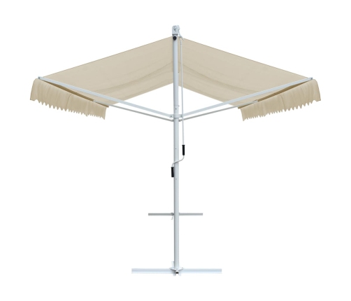 Toldo de pie independiente color crema 600x300 cm