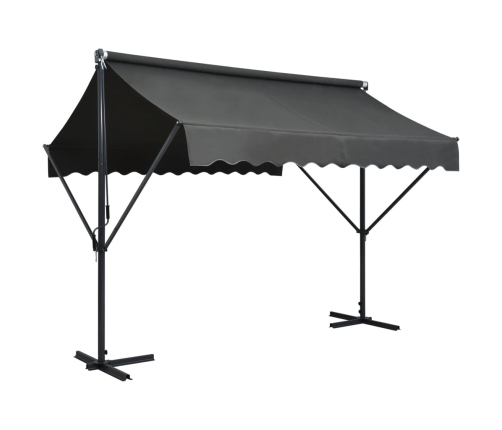 Toldo de pie independiente gris antracita 300x300 cm