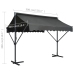 Toldo de pie independiente gris antracita 300x300 cm