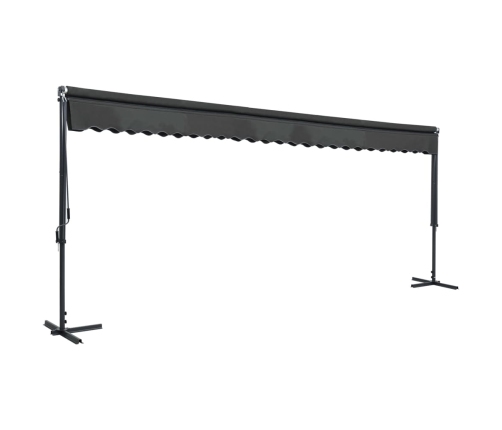 Toldo de pie independiente gris antracita 600x300 cm