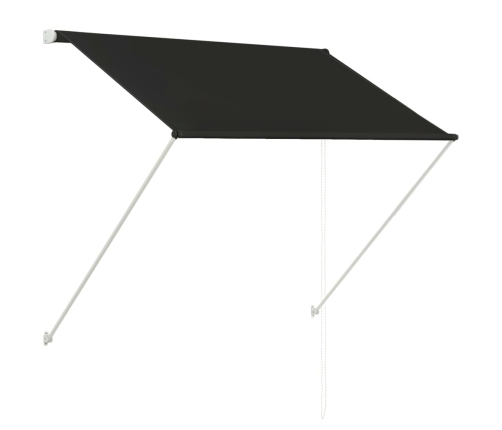 Toldo retráctil gris antracita 100x150 cm