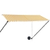 Toldo retráctil con LED amarillo y blanco 300x150 cm