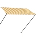 Toldo retráctil con LED amarillo y blanco 300x150 cm