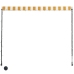 Toldo retráctil con LED amarillo y blanco 300x150 cm