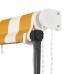 Toldo retráctil con LED amarillo y blanco 300x150 cm